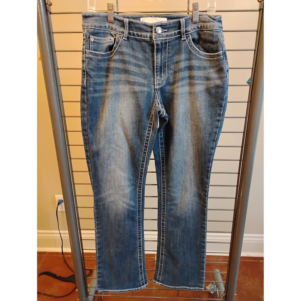 Est. 1946 Denim Y2K Embellished Back Pocket Straight Leg Jeans Blue Size 10